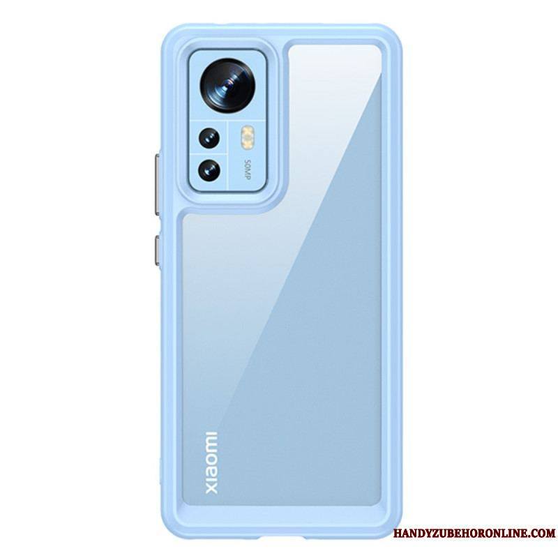 Coque Xiaomi 12 / 12X Transparente avec Contours Colorés