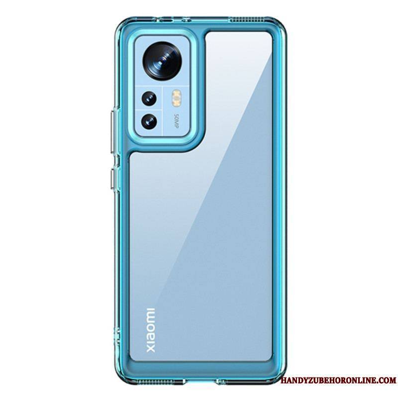 Coque Xiaomi 12 / 12X Transparente avec Contours Colorés