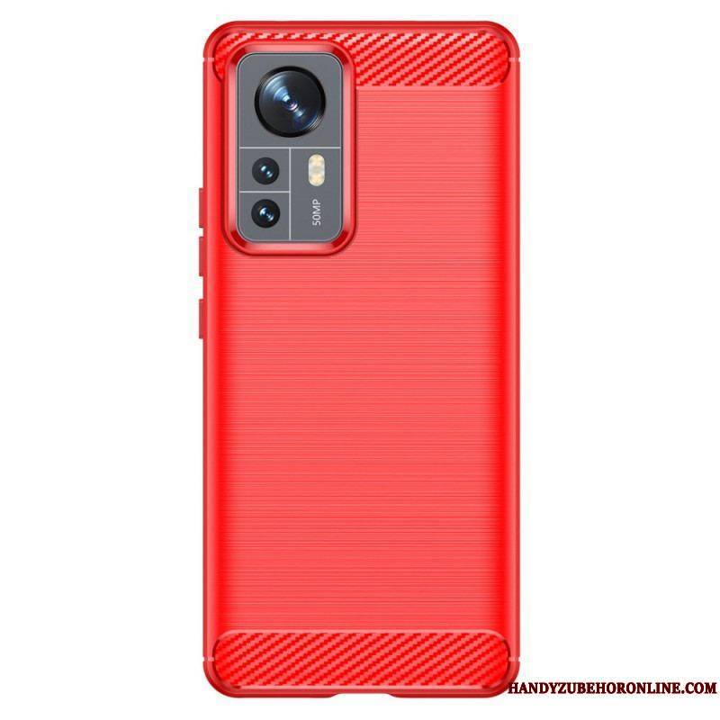 Coque Xiaomi 12 Pro Fibre Carbone Brossée