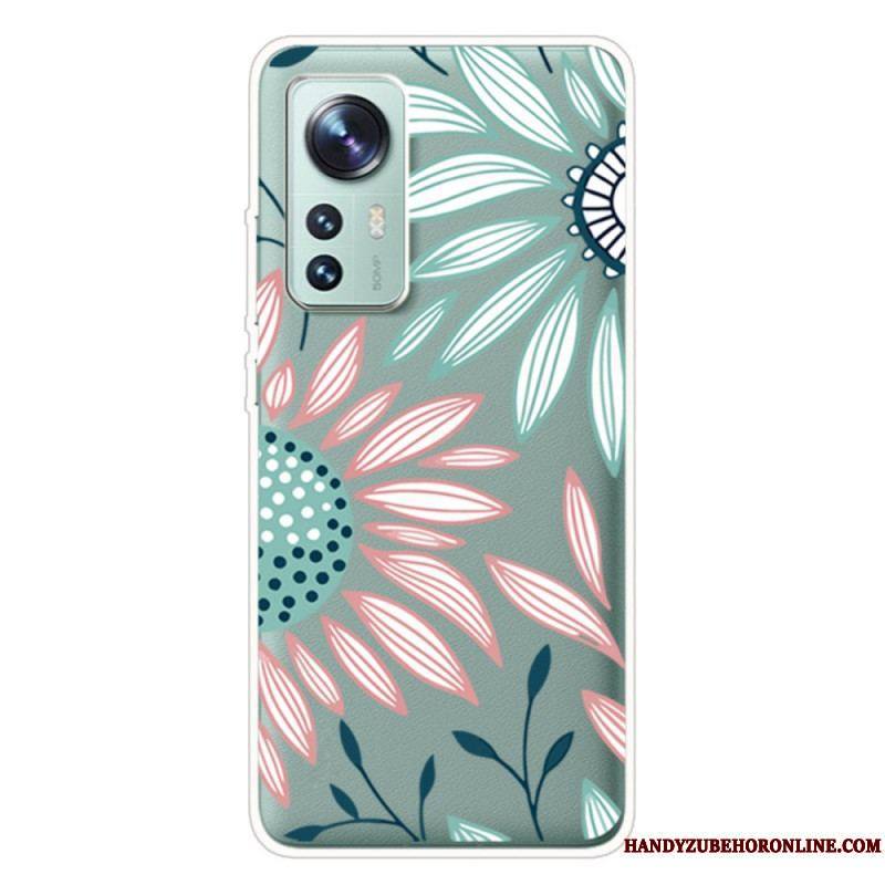 Coque Xiaomi 12 Pro Silicone Fleur