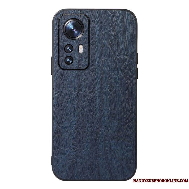 Coque Xiaomi 12 Pro Style Cuir Effet Bois