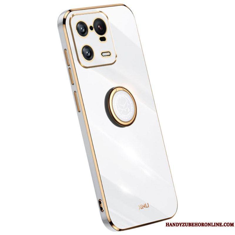 Coque Xiaomi 13 Pro Effet Métal Anneau-Support XINLI