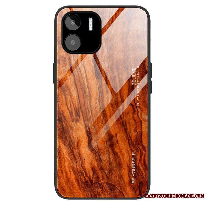 Coque Xiaomi Redmi A1 Verre Trempé Design Bois