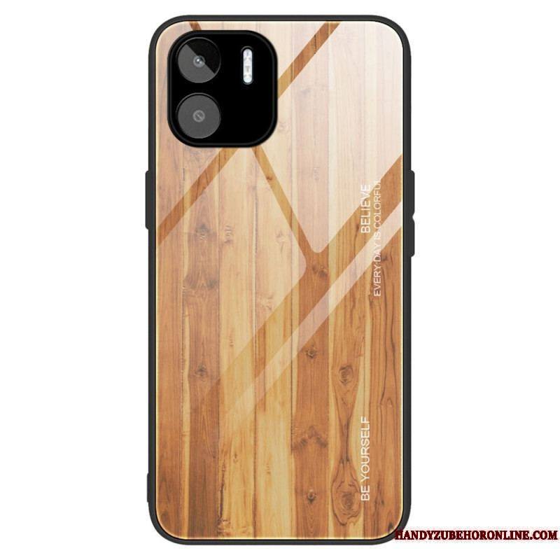 Coque Xiaomi Redmi A1 Verre Trempé Design Bois