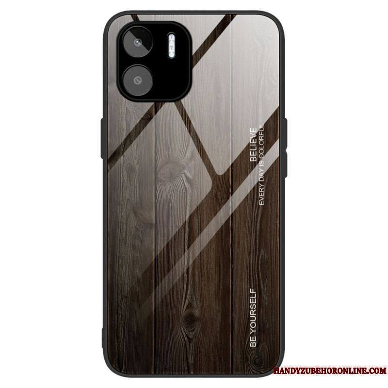 Coque Xiaomi Redmi A1 Verre Trempé Design Bois