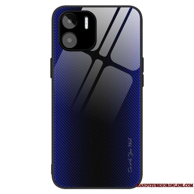 Coque Xiaomi Redmi A1 Verre Trempé Fibre Carbone Classique