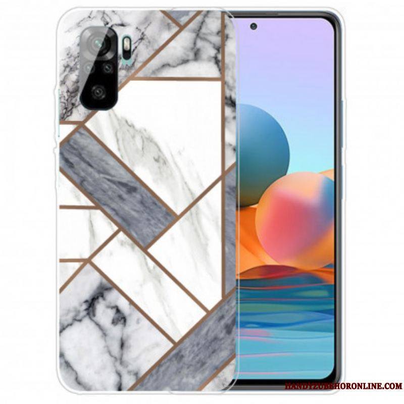 Coque Xiaomi Redmi Note 10/10S/Poco M5s Marbre Géométrie Intense