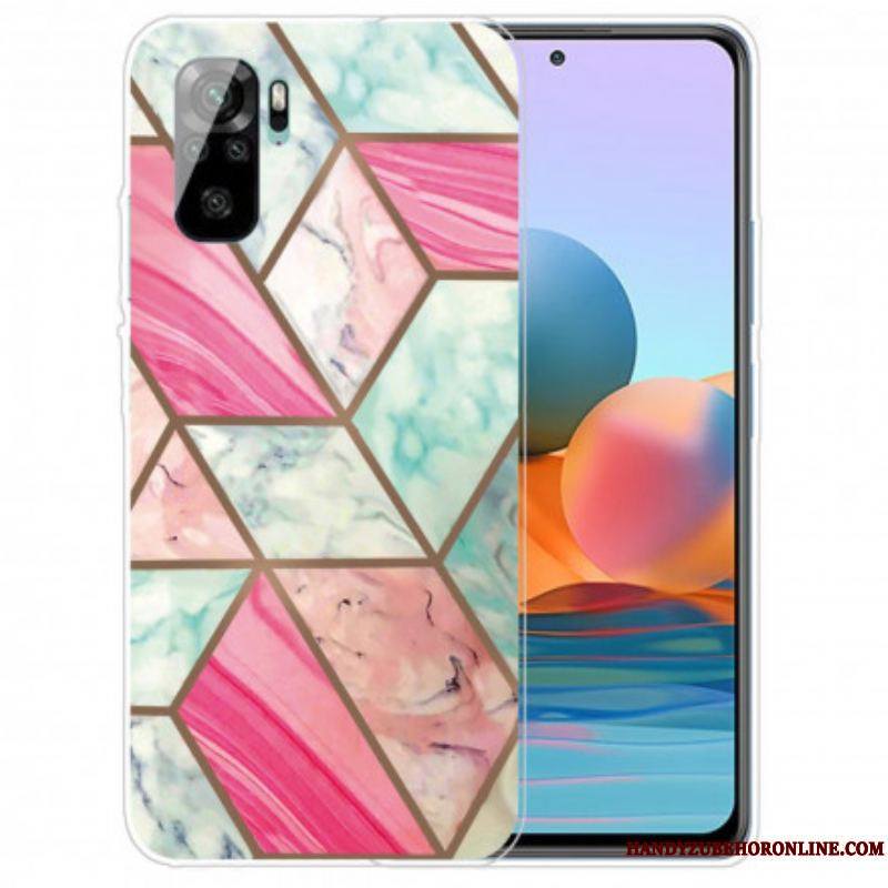 Coque Xiaomi Redmi Note 10/10S/Poco M5s Marbre Géométrie Intense