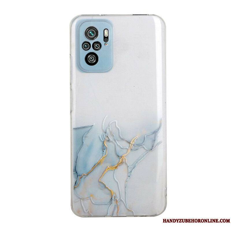 Coque Xiaomi Redmi Note 10/10S/Poco M5s Silicone Effet Marbré