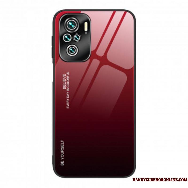 Coque Xiaomi Redmi Note 10/10S/Poco M5s Verre Trempé Be Yourself