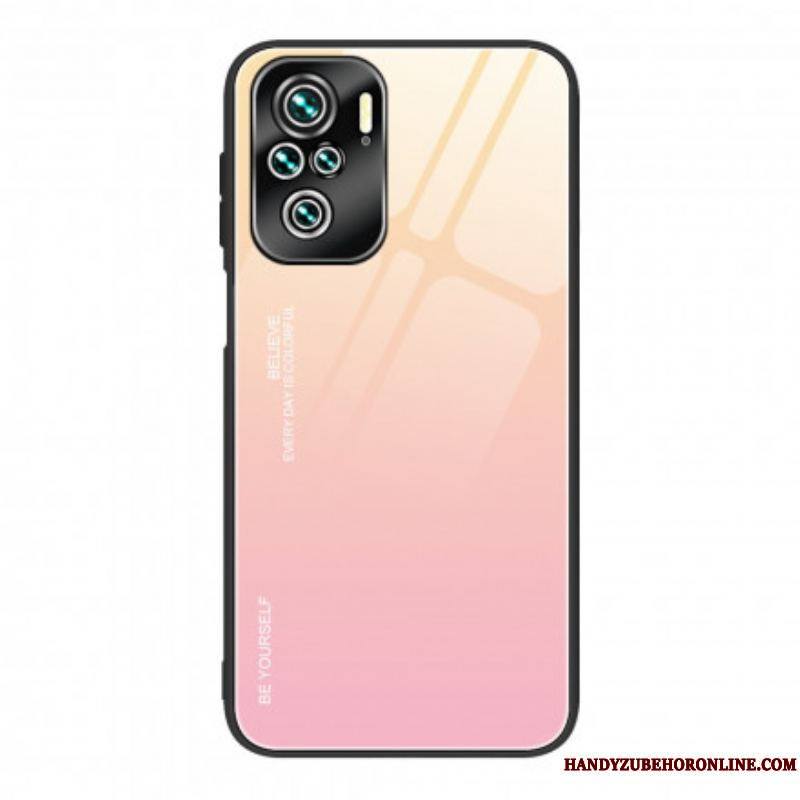 Coque Xiaomi Redmi Note 10/10S/Poco M5s Verre Trempé Be Yourself