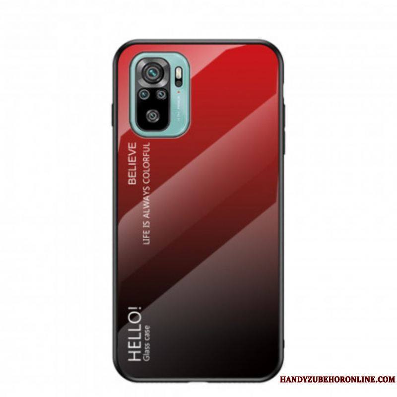 Coque Xiaomi Redmi Note 10/10S/Poco M5s Verre Trempé Hello