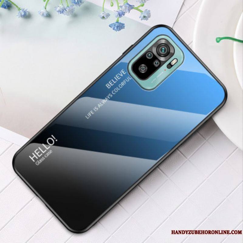 Coque Xiaomi Redmi Note 10/10S/Poco M5s Verre Trempé Hello