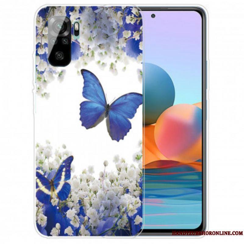 Coque Xiaomi Redmi Note 10/10S/Poco M5s Vol de Papillons