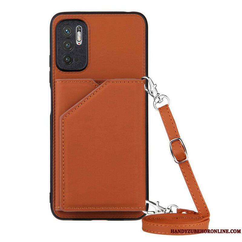 Coque Xiaomi Redmi Note 10 5G / Poco M3 Pro 5G Bandoulière Porte-cartes