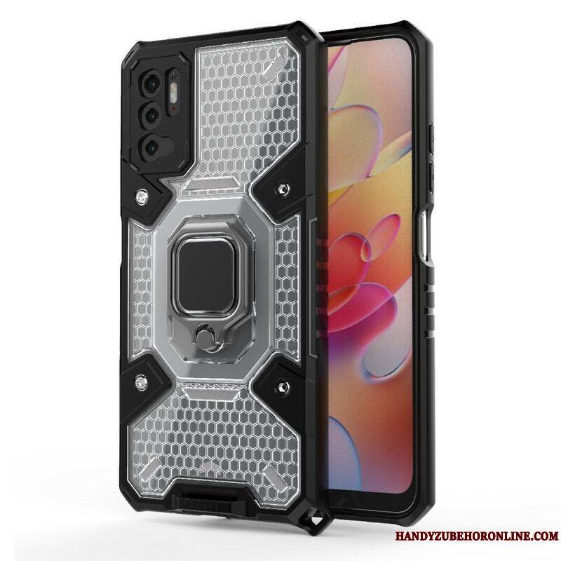 Coque Xiaomi Redmi Note 10 5G / Poco M3 Pro 5G Nid d'Abeille avec Anneau