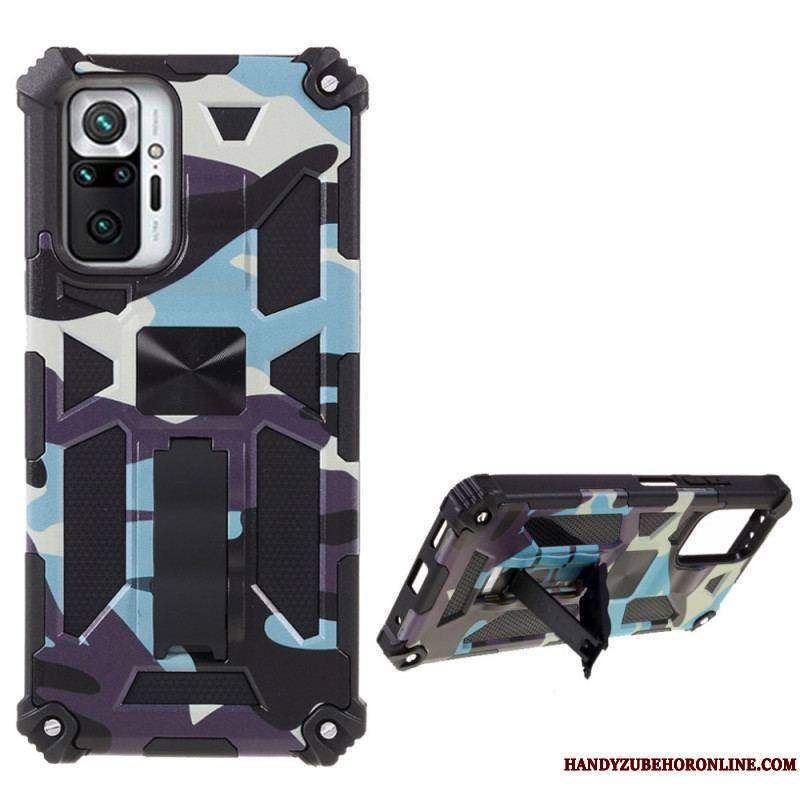 Coque Xiaomi Redmi Note 10 Pro Camouflage Support Amovible