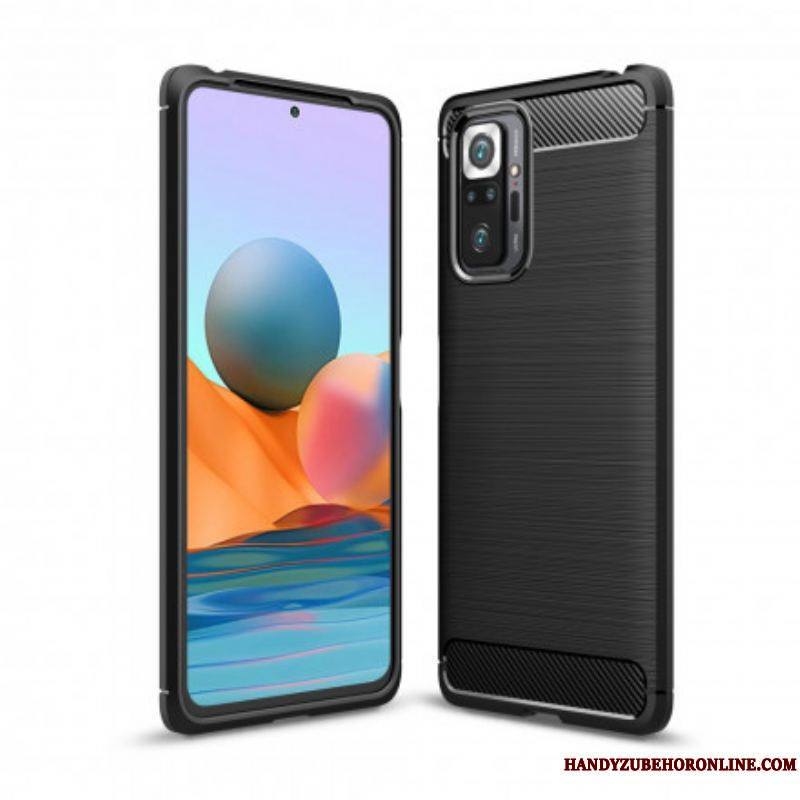 Coque Xiaomi Redmi Note 10 Pro Fibre Carbone Brossée