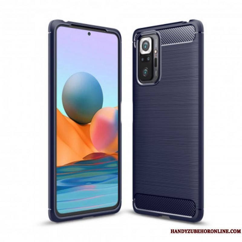 Coque Xiaomi Redmi Note 10 Pro Fibre Carbone Brossée