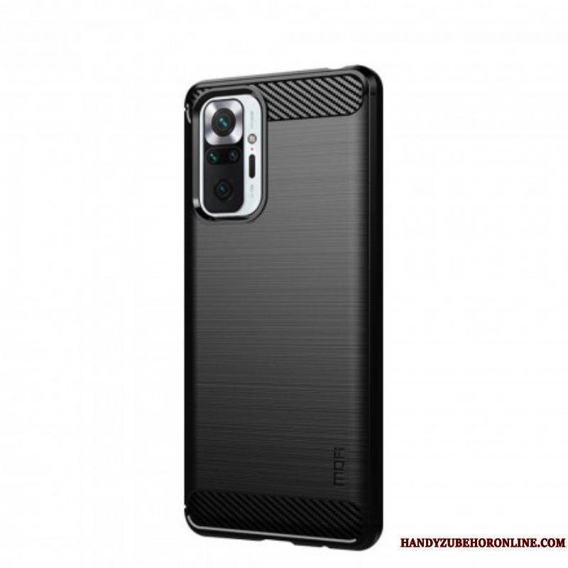 Coque Xiaomi Redmi Note 10 Pro Fibre Carbone Brossée Mofi