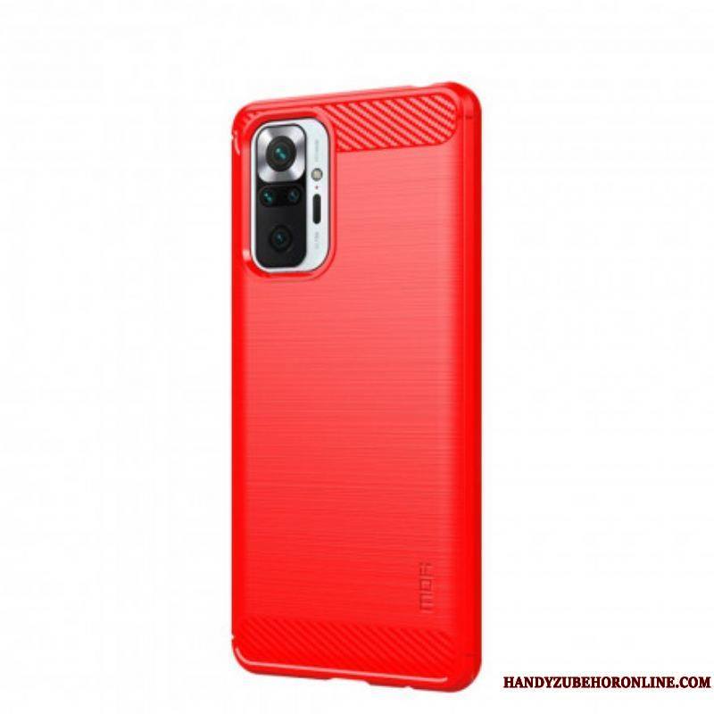 Coque Xiaomi Redmi Note 10 Pro Fibre Carbone Brossée Mofi