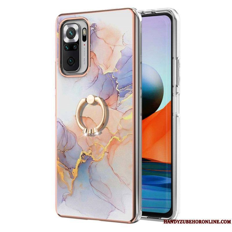 Coque Xiaomi Redmi Note 10 Pro Marbre avec Anneau-Support