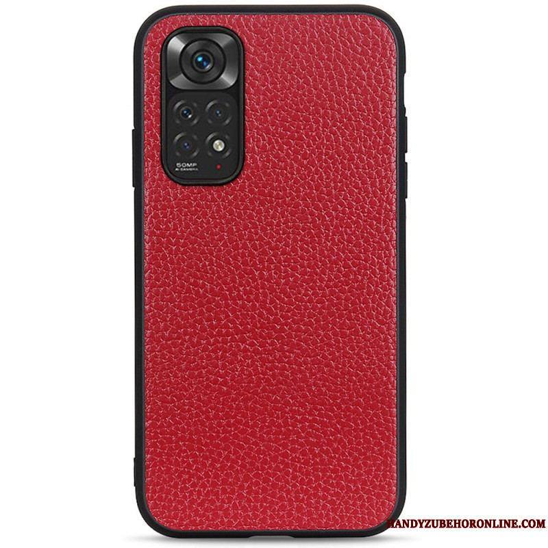 Coque Xiaomi Redmi Note 11 / 11s Cuir Litchi Véritable