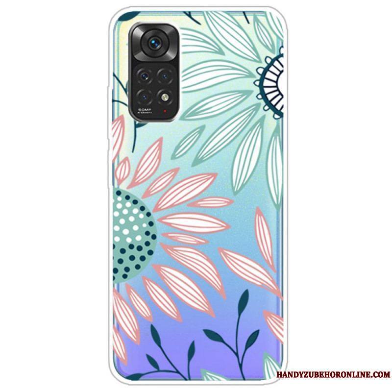 Coque Xiaomi Redmi Note 11 / 11s Transparente Fleur