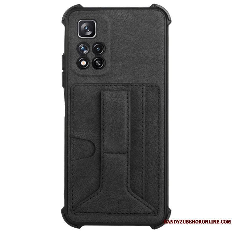 Coque Xiaomi Redmi Note 11 Pro Plus 5G Cuir Support et Porte-Cartes