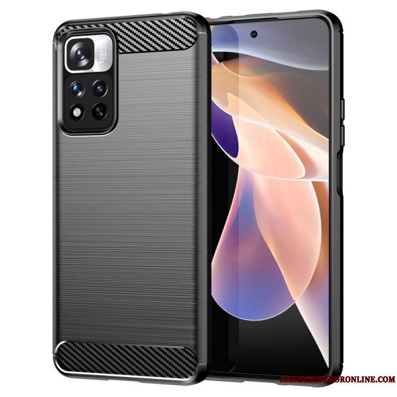 Coque Xiaomi Redmi Note 11 Pro Plus 5G Fibre Carbone Brossée