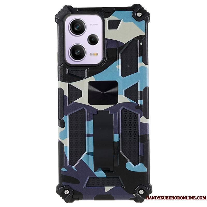 Coque Xiaomi Redmi Note 12/Poco X5 5G Camouflage Support Amovible