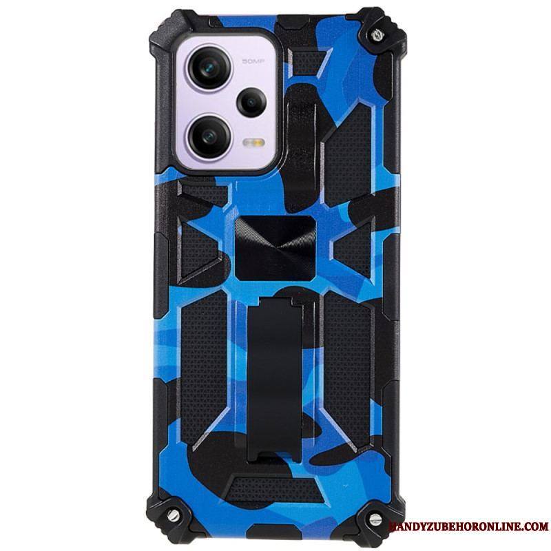 Coque Xiaomi Redmi Note 12/Poco X5 5G Camouflage Support Amovible