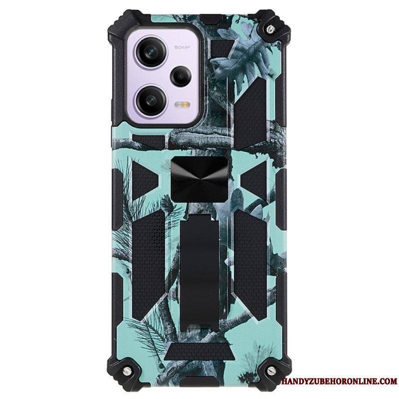 Coque Xiaomi Redmi Note 12/Poco X5 5G Camouflage Support Amovible