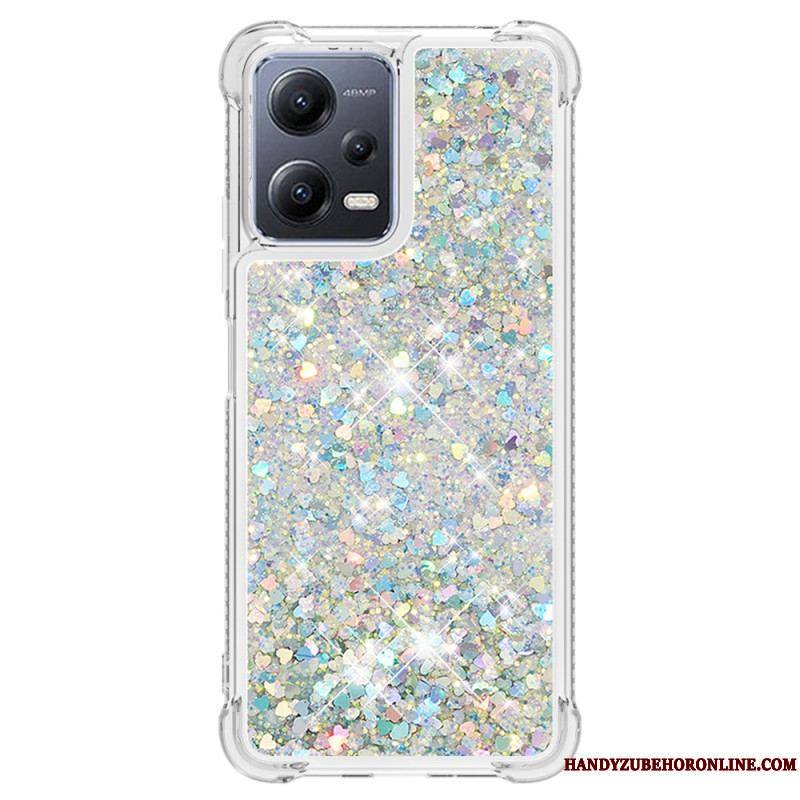 Coque Xiaomi Redmi Note 12/Poco X5 5G Paillettes Colorées