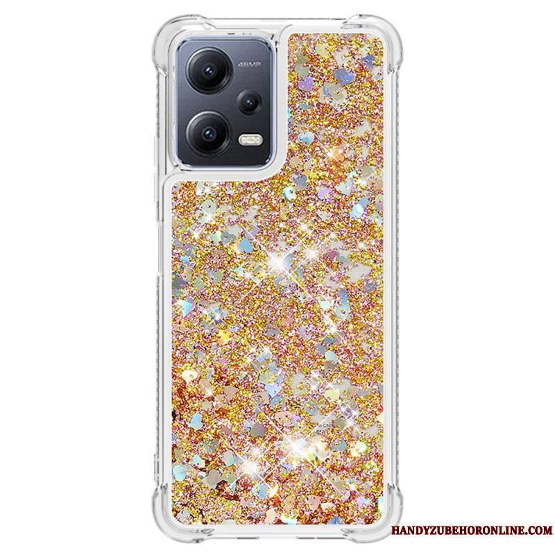 Coque Xiaomi Redmi Note 12/Poco X5 5G Paillettes Colorées