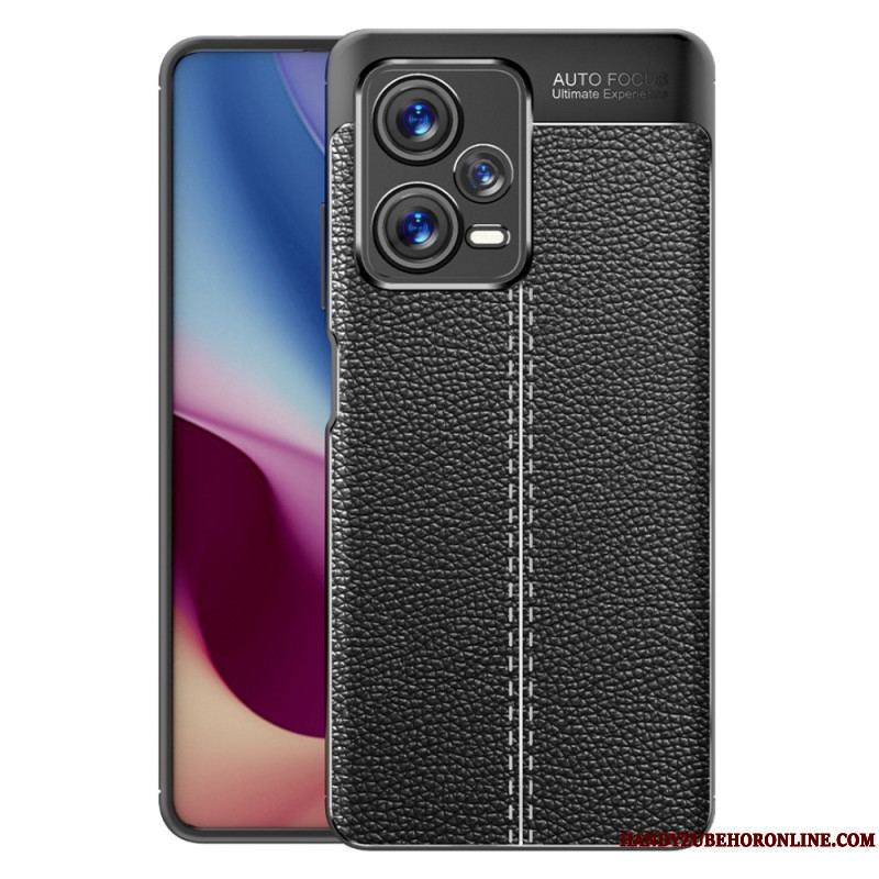 Coque Xiaomi Redmi Note 12 Pro Plus Effet Cuir Litchi Double Line