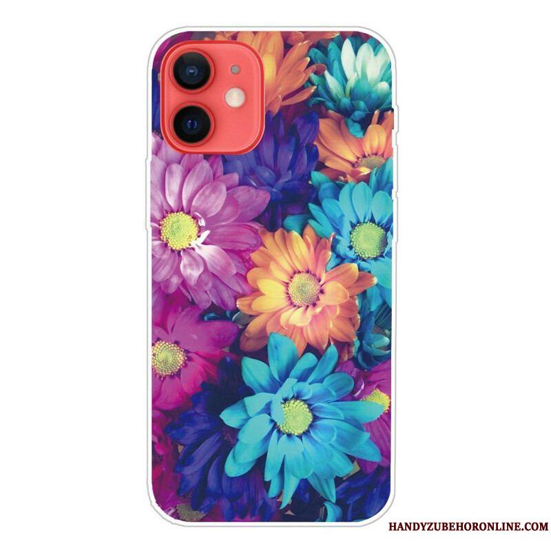 Coque iPhone 13 Mini Flexible Fleurs