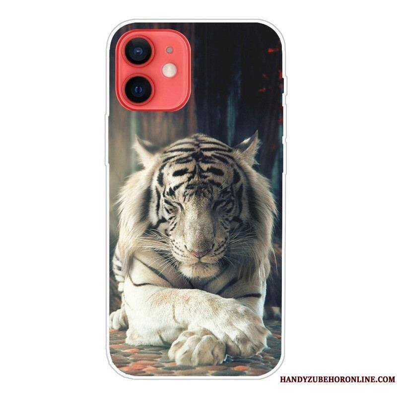 Coque iPhone 13 Mini Flexible Tigre