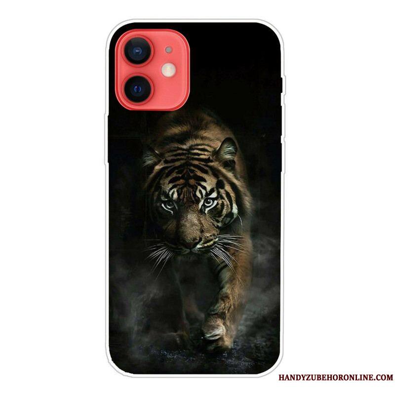 Coque iPhone 13 Mini Flexible Tigre