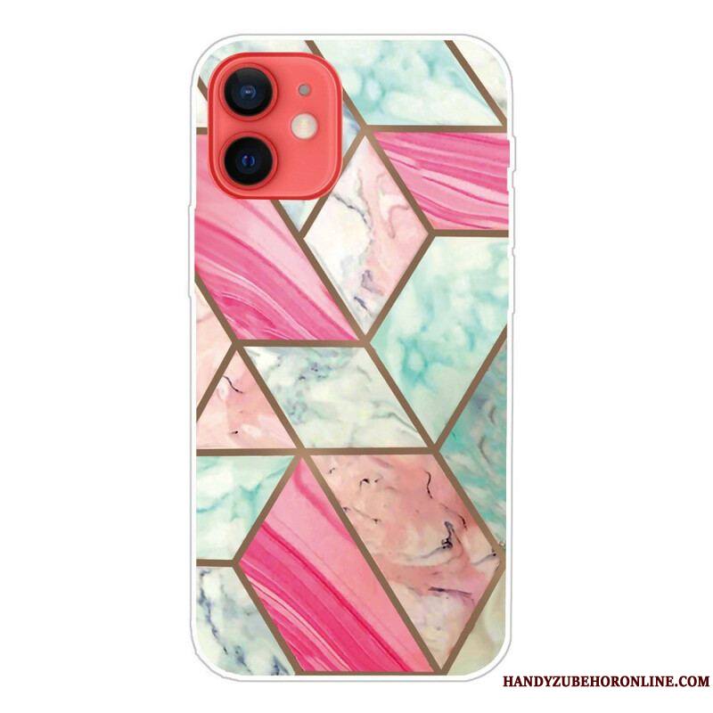 Coque iPhone 13 Mini Marbre Géométrique Variable