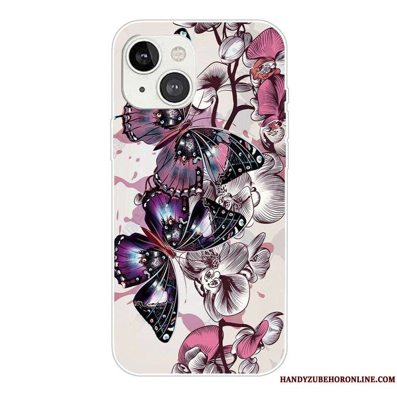 Coque iPhone 13 Mini Variation Papillons