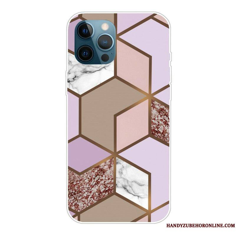 Coque iPhone 13 Pro Marbre Géométrie