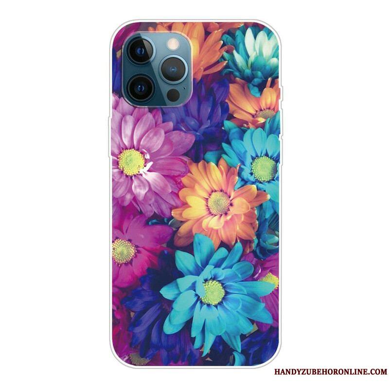 Coque iPhone 13 Pro Max Flexible Fleurs