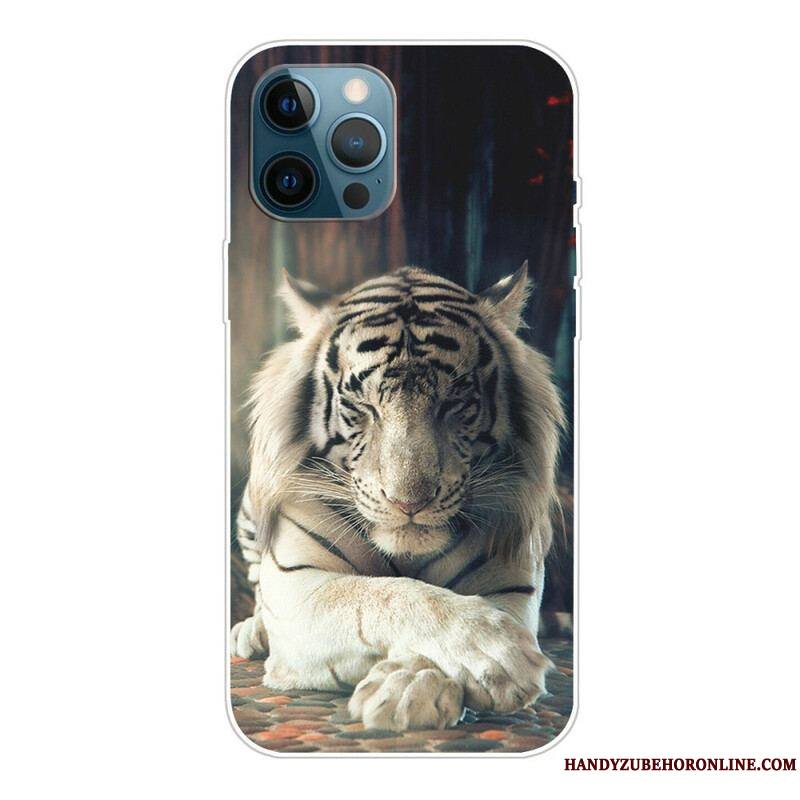 Coque iPhone 13 Pro Max Flexible Tigre