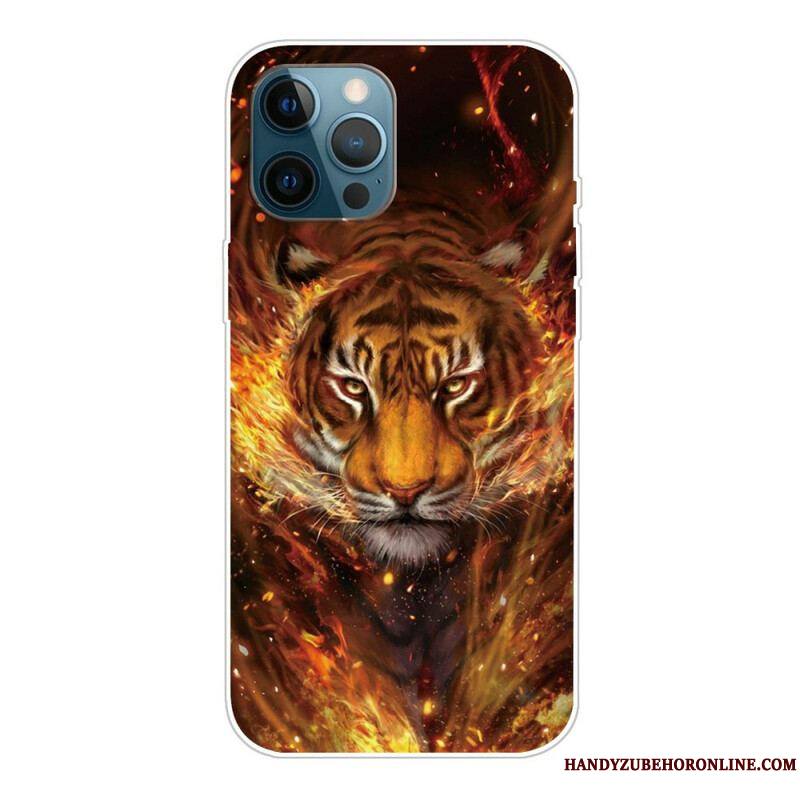 Coque iPhone 13 Pro Max Flexible Tigre