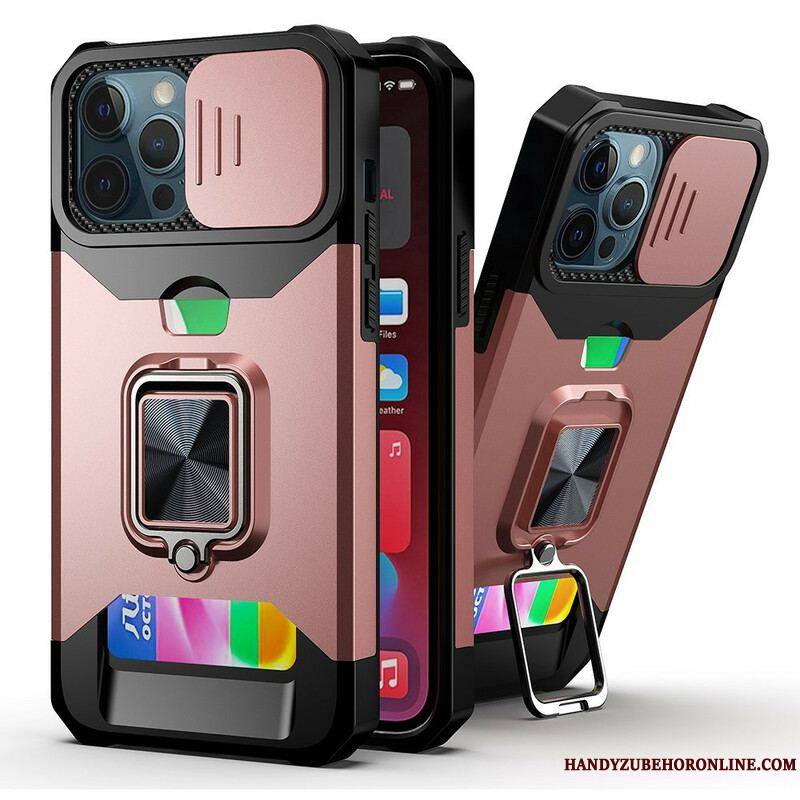 Coque iPhone 13 Pro Max Multi-Fonctionnelle Protège-Lentilles