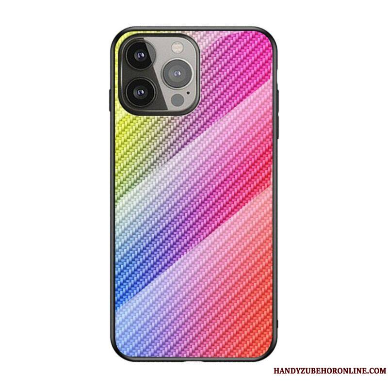 Coque iPhone 13 Pro Verre Trempé Fibre Carbone