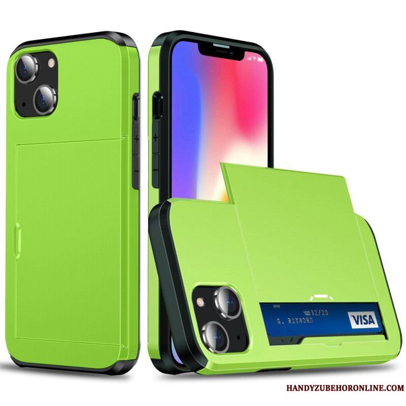 Coque iPhone 14 Deux Porte-Cartes à Glissière