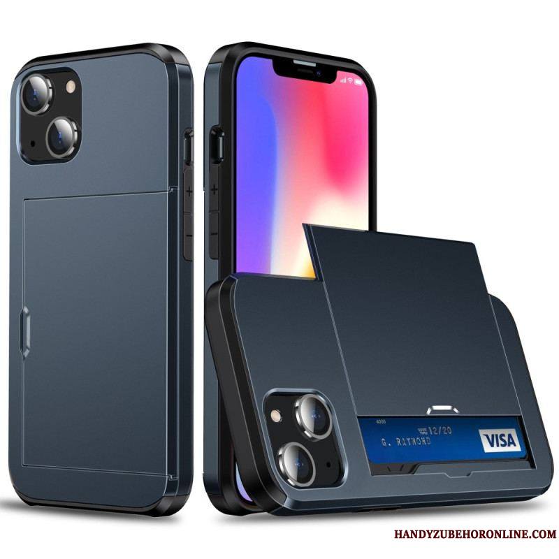 Coque iPhone 14 Deux Porte-Cartes à Glissière