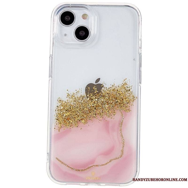 Coque iPhone 14 Paillettes Art